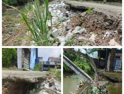 *Bibir Sungai Longsor Parah, Warga Villa Balaraja Terancam Bahaya Serius*