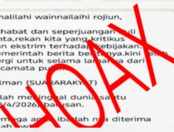 Kabar Meninggal Hilman Suararakyat Dipastikan Hoaks