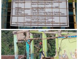 Revitalisasi SMP Islam Ciherang Disorot, Dugaan Material Bekas dan Minim Pengawasan Mencuat