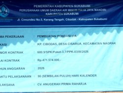 Program IPA PDAM Nagrak Dukung Kebutuhan Air Bersih Warga