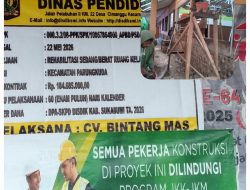 Pekerjaan Tanpa APD di SDN 1 Parungkuda Tuai Sorotan