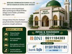 Bangun Masjid Al’Ikhlas, Panitia Ajak Umat Raih Amal Jariyah