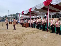Hari Pramuka ke-65 dan HUT RI ke-81, Kwaran Kalapanunggal Gelar Upacara Khidmat