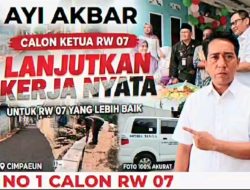 AYI AKBAR NOMOR URUT 1, SIAP PERKUAT PELAYANAN DAN PEMBANGUNAN RW 07 CIMPAEUN